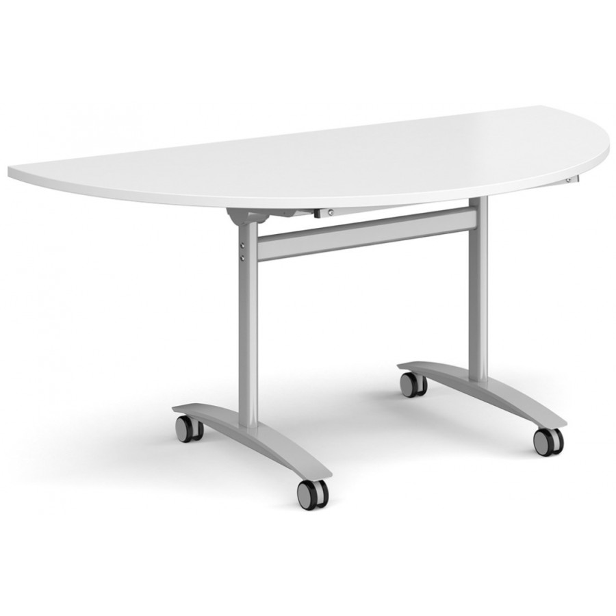 Deluxe Semi-Circular Fliptop Mobile Table